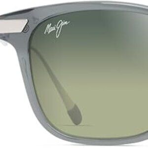 Maui Jim MANA‘OLANA Sunglasses Brand New in Box  Shiny Trans Grey with Silver